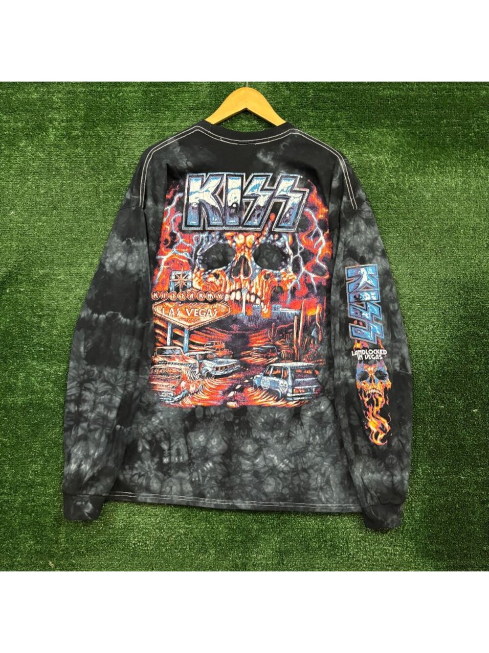 Kiss Kruise: Landlocked In Vegas Tie-Dye L/S Shirt Size 2XL